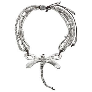 UNO de 50 Silver Dragonfly Necklace